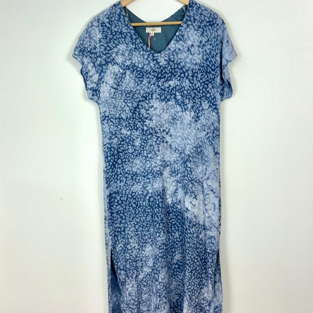 Blue Skies Acid Wash Midi Dress